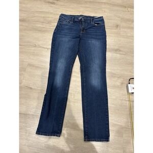 Old Navy Womens Original Straight Mid-Rise Jeans Dark Wash Size 8